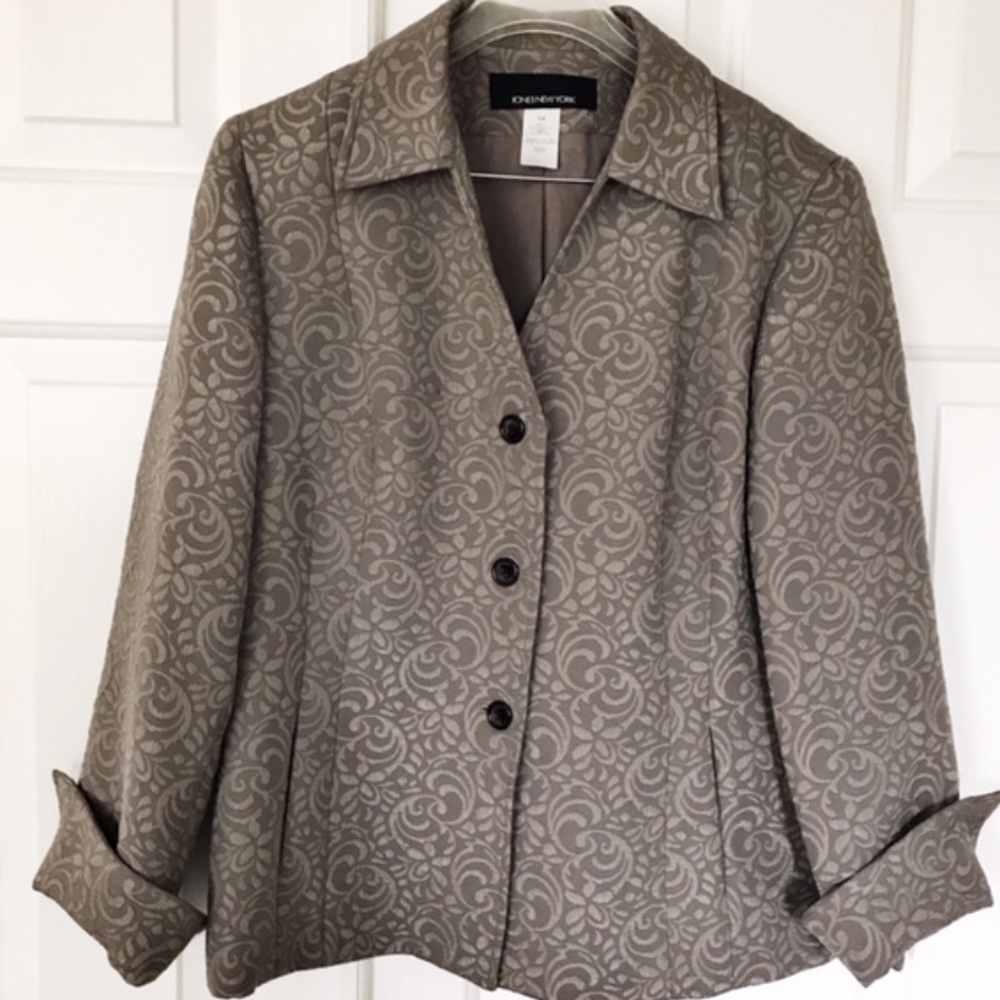 Jones New York Brocaded Jacket